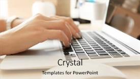  Presentation with home modification - Colorful PPT theme enhanced with facturation - woman working on laptop backdrop and a lemonade colored foreground