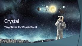  Presentation with space - Presentation design enhanced with faculty humanities - dreaming to explore space mixed background and a  colored foreground