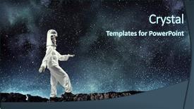  Presentation with space - Cool new theme with faculty humanities - dreaming to explore space mixed backdrop and a  colored foreground