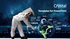  Presentation with space - Slide deck consisting of faculty humanities - dreaming to explore space mixed background and a  colored foreground