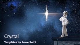  Presentation with space - PPT layouts enhanced with faculty humanities - dreaming to explore space mixed background and a  colored foreground