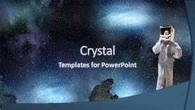  Presentation with space - Presentation theme consisting of faculty humanities - dreaming to explore space mixed background and a  colored foreground