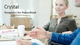  Presentation with desk - PPT layouts consisting of faculty humanities - young student sitting by desk background and a  colored foreground