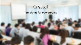  Presentation with abstract business - Audience pleasing presentation design consisting of faculty meeting - abstract blur business conference backdrop and a  colored foreground