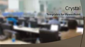  Presentation with business abstract - Amazing presentation theme having faculty meeting - abstract blur business conference backdrop and a  colored foreground