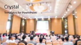  Presentation with abstract business - Presentation design with faculty meeting - abstract blur business conference background and a lemonade colored foreground