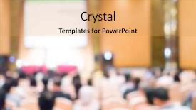  Presentation with abstract business - Colorful slide set enhanced with faculty meeting - abstract blur business conference backdrop and a  colored foreground