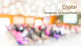  Presentation with abstract business - Theme consisting of faculty meeting - abstract blur business conference background and a  colored foreground