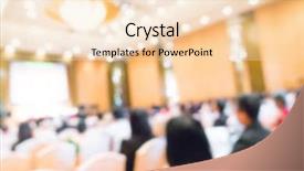  Presentation with abstract business - Beautiful slides featuring faculty meeting - abstract blur business conference backdrop and a  colored foreground