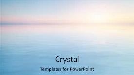  Presentation with peaceful - Presentation theme featuring peaceful pastel scene background and a light blue colored foreground