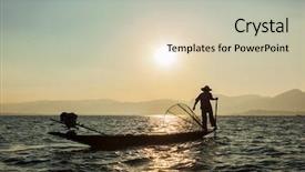  Presentation with faded - Amazing presentation having boat faded - myanmar travel attraction landmark backdrop and a soft green colored foreground