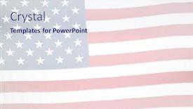  Presentation with america flag - Colorful presentation theme enhanced with faded-american-flag-us-flag backdrop and a sky blue colored foreground