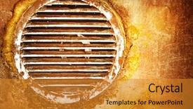  Presentation with grunge concrete abstract concrete - Slides having fading grid - abstract grunge background background and a  colored foreground