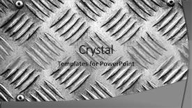  Presentation with diamond plate - Presentation theme enhanced with fading grid - diamond metal plate background background and a light gray colored foreground