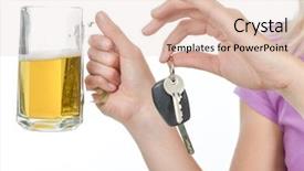  Presentation with drink and driving - Beautiful theme featuring pass fail - don't drink and drive backdrop and a lemonade colored foreground