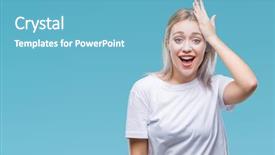  Presentation with woman praying over bible - PPT layouts enhanced with fail success - young blonde woman over isolated background and a teal colored foreground