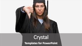  Presentation with wearing swimming goggles and cap - Slide set consisting of failed education - young hispanic woman wearing graduated background and a  colored foreground