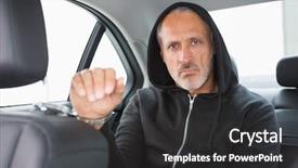  Presentation with failure - PPT theme having failure mode - criminal in balaclava looking background and a  colored foreground