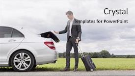  Presentation with failure - Amazing slides having failure mode - full length of young businessman backdrop and a  colored foreground