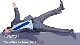  Presentation with blank whiteboard isolated on white - Audience pleasing PPT theme consisting of faint - businessman on the floor isolated backdrop and a ocean colored foreground