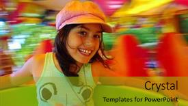  Presentation with black couple having fun - Amazing slide set having fair - little girl having fun backdrop and a gold colored foreground