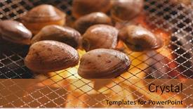  Presentation with bbq - Presentation design enhanced with fair camping - bbq calm on grill background and a red colored foreground