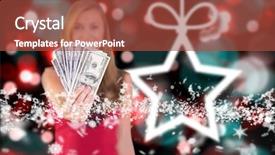  Presentation with cash - Amazing presentation having fair economy festival - pretty blonde showing wad backdrop and a red colored foreground