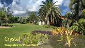  Presentation with garden - Audience pleasing presentation consisting of fairchild tropical botanic garden fl backdrop and a tawny brown colored foreground