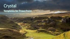  Presentation with fairy - Beautiful presentation design featuring fairies - fairy glen at isle backdrop and a ocean colored foreground