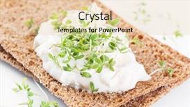  Presentation with fresh start for children - Beautiful presentation theme featuring fairness cream - crispbread with fresh cheese backdrop and a lemonade colored foreground