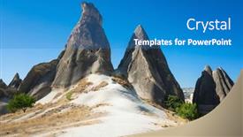  Presentation with fairy - Presentation with fairy-chimneys-rock-formation background and a  colored foreground