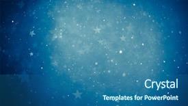  Presentation with blue stars - Slide set consisting of fairy dust - blue shiny stars background background and a ocean colored foreground