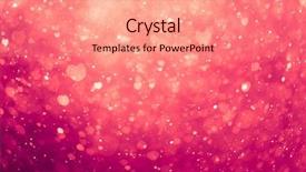  Presentation with hearts - Presentation with fairy dust - glowing pink hearts background background and a coral colored foreground