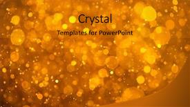  Presentation with shiny - PPT theme enhanced with fairy dust - golden shiny bokeh background background and a gold colored foreground