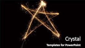  Presentation with dust - Theme with fairy dust - star sparkler background and a black colored foreground