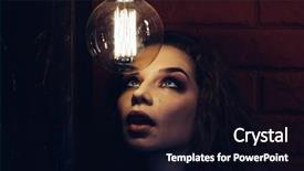  Presentation with lamps - Slides enhanced with fairy dust - woman surrounded by many lamps background and a black colored foreground