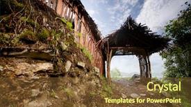  Presentation with fairy garden - Audience pleasing slides consisting of fairy garden - picturesque gateway on a mountain backdrop and a  colored foreground