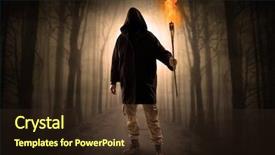  Presentation with choose a path - Amazing presentation having fairy silhouettes - mysterious man coming backdrop and a tawny brown colored foreground