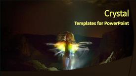  Presentation with fairy night - Amazing PPT layouts having fairy silhouettes - young woman silhouette dancing outdoor backdrop and a wine colored foreground