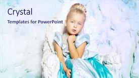  Presentation with tale - Audience pleasing presentation consisting of magic rabbit - little girl in princess dress backdrop and a sky blue colored foreground