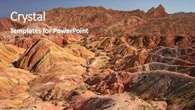  Presentation with fairy tale - PPT layouts featuring fairy tale canyon skazka kyrgyzstan background and a  colored foreground