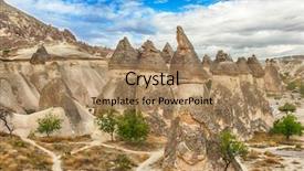  Presentation with tale - Slide set consisting of phallus - fairy tale chimney rocks background and a coral colored foreground