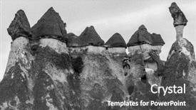  Presentation with tale - Colorful presentation theme enhanced with phallus - fairy tale chimney rocks backdrop and a dark gray colored foreground