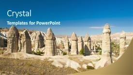  Presentation with fairy tale - Audience pleasing slide set consisting of phallus - fairy tale chimneys in love backdrop and a ocean colored foreground