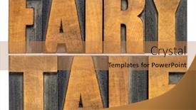  Presentation with fairy tale - Audience pleasing slide deck consisting of fairy-tale-isolated-word-abstract backdrop and a coral colored foreground