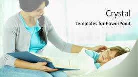  Presentation with tale - Slides having goodnight book - fairy tale background and a white colored foreground