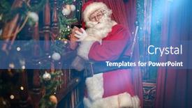  Presentation with fairy tales - Colorful PPT layouts enhanced with fairy-tales-on-christmas-jolly backdrop and a teal colored foreground