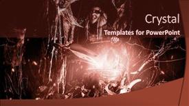  Presentation with fairy tales - Colorful PPT layouts enhanced with fairy tales on halloween a terrible ugly witch cast spells in a magical book and cooks a potion in a dense forest backdrop and a wine colored foreground