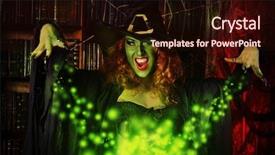  Presentation with fairy - Audience pleasing slides consisting of fairy wicked witch backdrop and a wine colored foreground