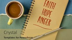  Presentation with personal development - Presentation theme enhanced with faith-hope-and-anger-emotional background and a yellow colored foreground